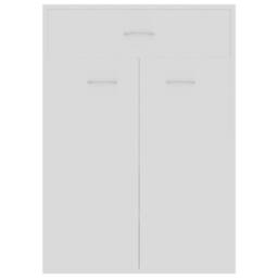 Berkfield Home Shoe Cabinet White 60x35x84 cm Engineered Wood - Size: 60 x 35 x 84 cm - thumbnail 7