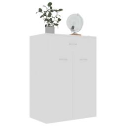 Berkfield Home Shoe Cabinet White 60x35x84 cm Engineered Wood - Size: 60 x 35 x 84 cm - thumbnail 6