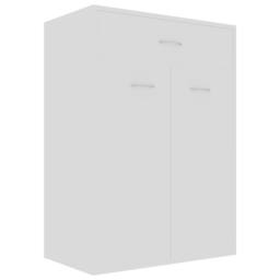Berkfield Home Shoe Cabinet White 60x35x84 cm Engineered Wood - Size: 60 x 35 x 84 cm - thumbnail 3