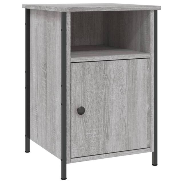 Berkfield Home Bedside Cabinet Grey Sonoma 40x42x60 cm Engineered Wood - Size: 40 x 42 x 60 cm - image 1