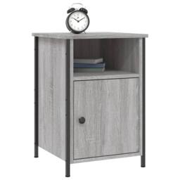 Berkfield Home Bedside Cabinet Grey Sonoma 40x42x60 cm Engineered Wood - Size: 40 x 42 x 60 cm - thumbnail 3