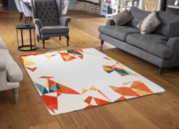 Benjamin Tate Design Autumn Geometric Rug in Natural - Size: Large - thumbnail 2