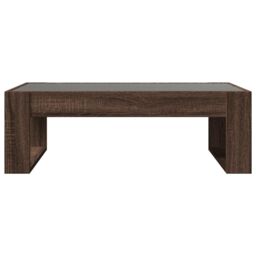 Berkfield Home Coffee Table with Infinity LED Brown Oak 90x53x30 cm - Size: 90 x 53 x 30 cm - thumbnail 6