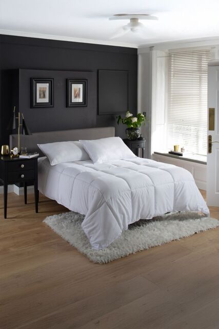 The Lyndon Company Hotel Premium Soft Touch 13.5 Tog All Year Round Duvet in White - Size: Double - image 1
