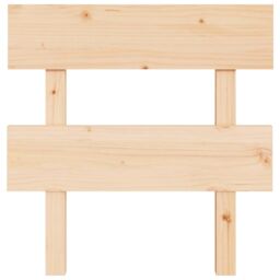 Berkfield Home Bed Headboard 93.5x3x81 cm Solid Wood Pine in Brown - thumbnail 3