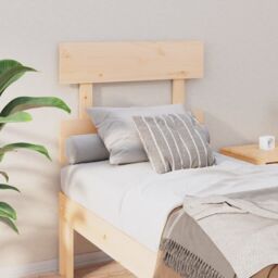 Berkfield Home Bed Headboard 93.5x3x81 cm Solid Wood Pine in Brown - thumbnail 1