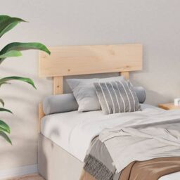 Berkfield Home Bed Headboard 93.5x3x81 cm Solid Wood Pine in Brown - thumbnail 4