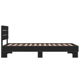 Berkfield Home Bed Frame without Mattress Black 75x190 cm Small Single - thumbnail 5