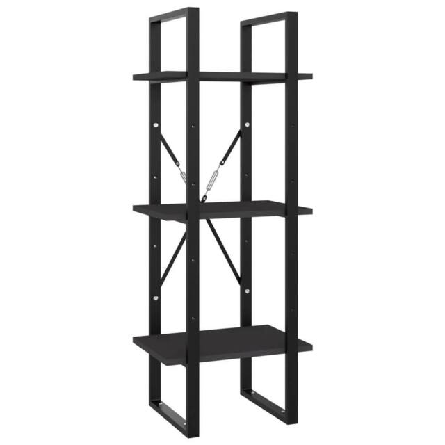 Berkfield Home 3-Tier Book Cabinet Grey 40x30x105 cm Engineered Wood - Size: 40 x 30 x 105 cm - image 1