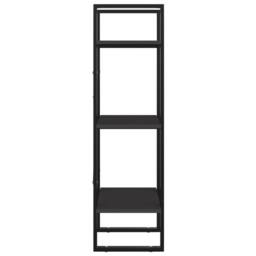 Berkfield Home 3-Tier Book Cabinet Grey 40x30x105 cm Engineered Wood - Size: 40 x 30 x 105 cm - thumbnail 4