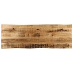 Berkfield Home Table Top Live Edge 110x40x2.5 cm Solid Wood Rough Mango in Brown - thumbnail 1