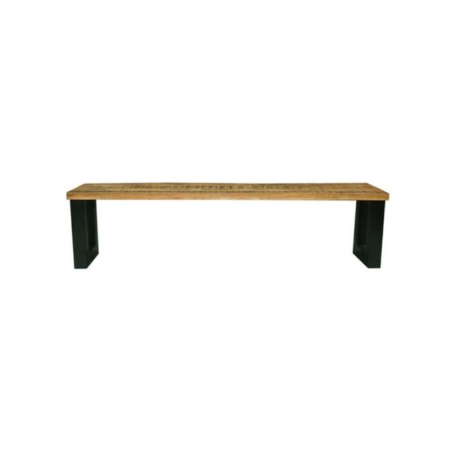 Jaipur Furniture Ltd Induse Bench - Mango Wood/Iron - L44 x W160 x H45 cm - Mango PP Saw Finish in Brown - image 1