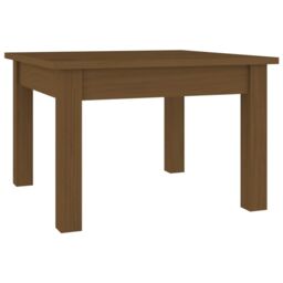 Berkfield Home Coffee Table Honey Brown 45x45x30 cm Solid Wood Pine - Size: 45 x 45 x 30 cm - thumbnail 2