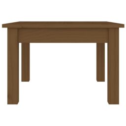 Berkfield Home Coffee Table Honey Brown 45x45x30 cm Solid Wood Pine - Size: 45 x 45 x 30 cm - thumbnail 5