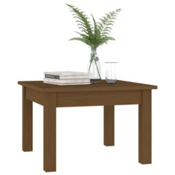 Berkfield Home Coffee Table Honey Brown 45x45x30 cm Solid Wood Pine - Size: 45 x 45 x 30 cm - thumbnail 3
