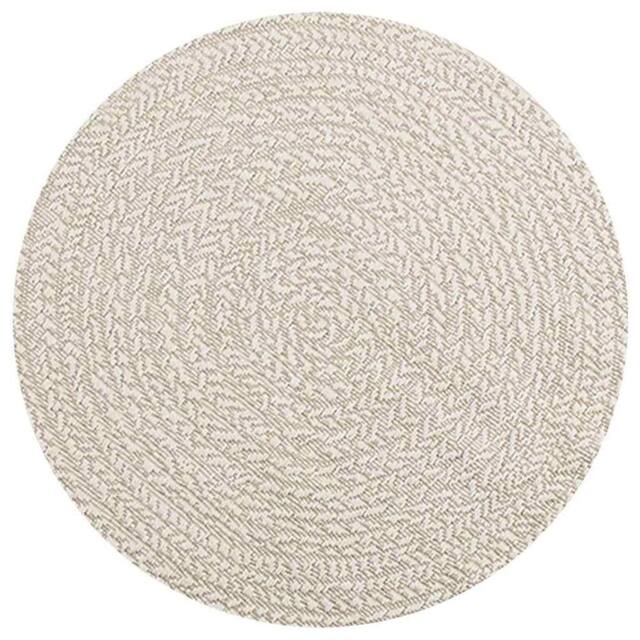 Berkfield Home Rug ZIZUR Cream √ò 90 cm Jute Look Indoor & Outdoor - Size: Medium - image 1