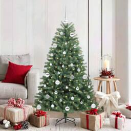 Berkfield Home Artificial Hinged Christmas Tree Green 150 cm PVC & Metal