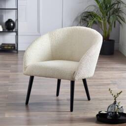 Cheshire Amari Boucle Accent Chair in Ivory - thumbnail 2