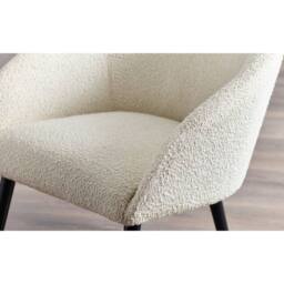 Cheshire Amari Boucle Accent Chair in Ivory - thumbnail 3