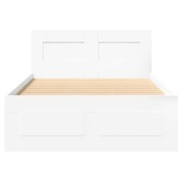 Berkfield Home Bed Frame with Headboard without Mattress White 100x200 cm - thumbnail 5
