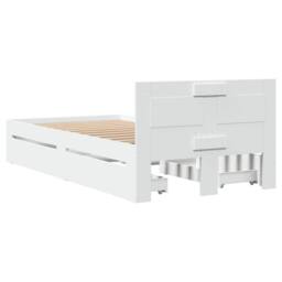 Berkfield Home Bed Frame with Headboard without Mattress White 100x200 cm - thumbnail 7