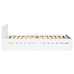 Berkfield Home Bed Frame with Headboard without Mattress White 100x200 cm - thumbnail 6