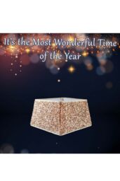 VFM e-Store Christmas Tree Skirt Folding Sequin Decoration X Silver - thumbnail 3