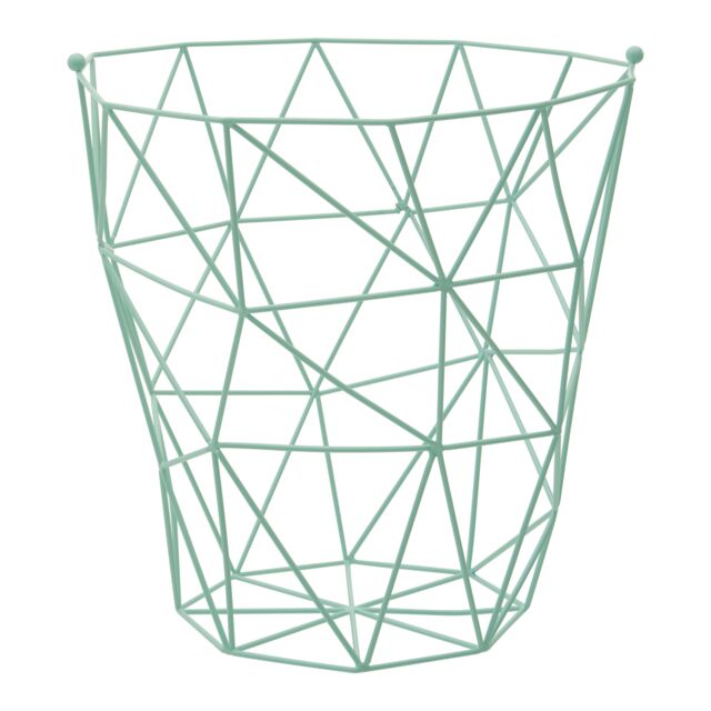 Orsina Stylish Copper Finish Storage Basket, Functional Storage Basket For Kitchen, Durable Decorative Basket in Green - image 1