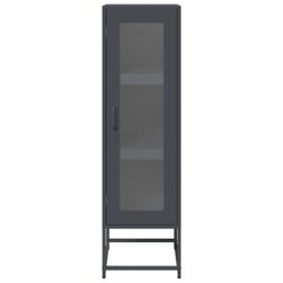 Berkfield Home Highboard Anthracite 36x39x123 cm Cold-rolled Steel in Black - Size: 36 x 39 x 123 cm - thumbnail 5