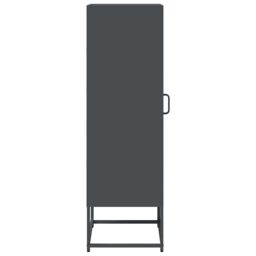 Berkfield Home Highboard Anthracite 36x39x123 cm Cold-rolled Steel in Black - Size: 36 x 39 x 123 cm - thumbnail 6