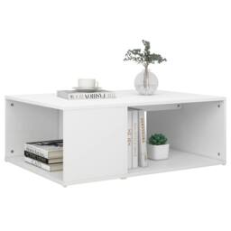 Berkfield Home Modern Coffee Table White 90x67x33 cm Engineered Wood - Size: 90 x 67 x 33 cm - thumbnail 5