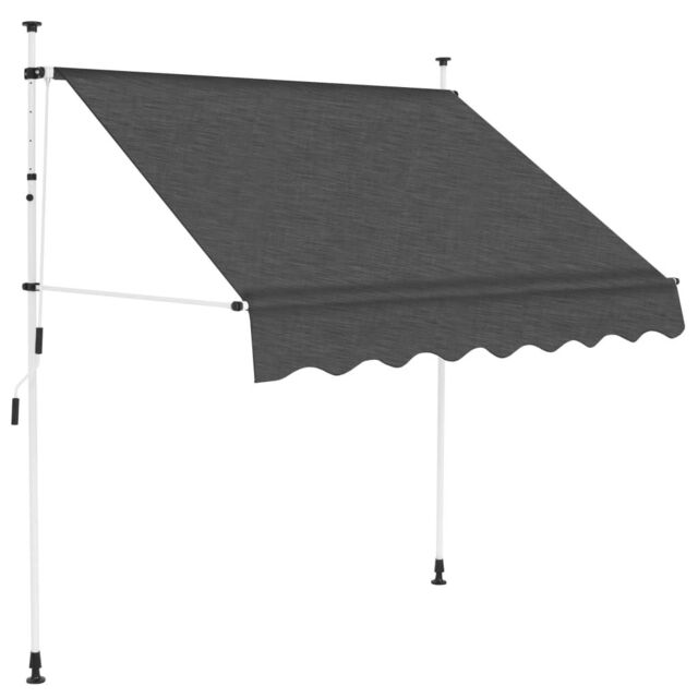 Berkfield Home Manual Retractable Awning 200 cm Anthracite in Black - image 1