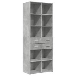 Berkfield Home Highboard Concrete Grey 70x42.5x185 cm Engineered Wood - thumbnail 1
