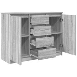 Berkfield Home Sideboard with Drawers Grey Sonoma 100.5x35x76 cm Engineered Wood - thumbnail 5