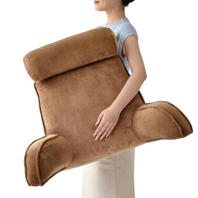 Havendro Coffee TV Lounge Cushion Backrest Arm Support Pillow in Brown - image 1