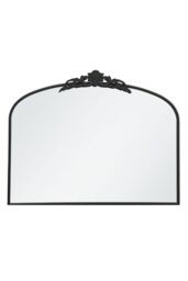 "MirrorOutlet Black Metal Framed Arched Wall Mirror 40"" X 31"" (102CM X 80CM) - Size: 1 Pack" - thumbnail 3