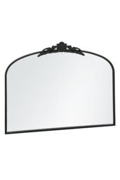 "MirrorOutlet Black Metal Framed Arched Wall Mirror 40"" X 31"" (102CM X 80CM) - Size: 1 Pack" - thumbnail 4