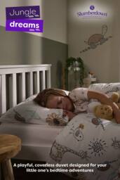Slumberdown Kids Coverless Animal Print 4.5 Tog Reversible Duvet with 1 Pillowcase - Size: Single - thumbnail 3