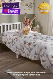 Slumberdown Kids Coverless Animal Print 4.5 Tog Reversible Duvet with 1 Pillowcase - Size: Single - thumbnail 6