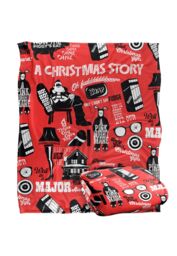 Warner Brothers A Christmas Story Silky Touch Super Soft Throw Blanket 152x127cm in White - Size: 152x127 cm - thumbnail 2