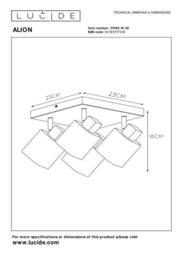 Lucide 'ALION' Dimmable Stylish Rotatable Indoor Ceiling Spotlight 4xE14 in Black - thumbnail 5