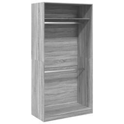 Berkfield Home Wardrobe Grey Sonoma 100x50x200 cm Engineered Wood - Size: 100 x 50 x 200 cm - thumbnail 1