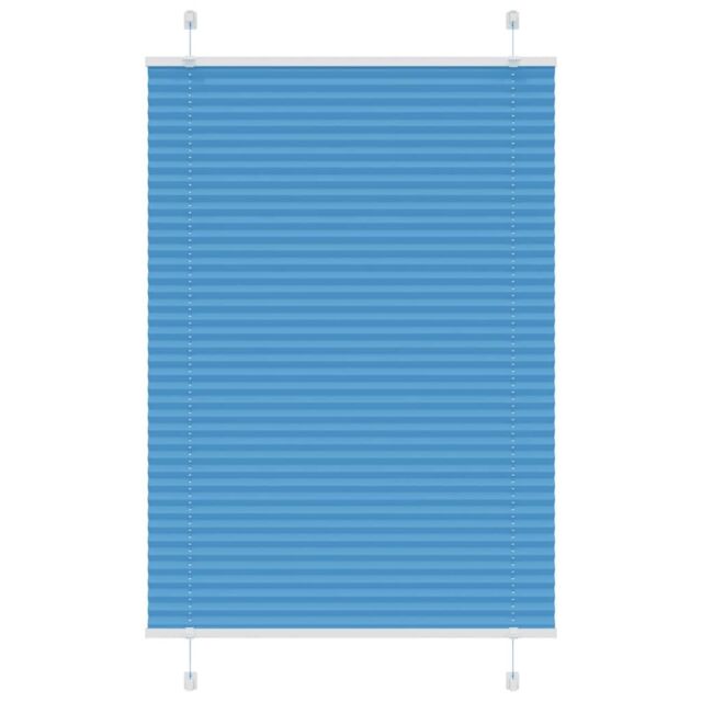 Berkfield Home Pleated Blind Blue 95x150 cm Fabric Width 94.4 cm Polyester - image 1