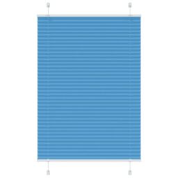 Berkfield Home Pleated Blind Blue 95x150 cm Fabric Width 94.4 cm Polyester