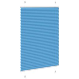 Berkfield Home Pleated Blind Blue 95x150 cm Fabric Width 94.4 cm Polyester - thumbnail 4