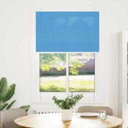 Berkfield Home Pleated Blind Blue 95x150 cm Fabric Width 94.4 cm Polyester - thumbnail 2