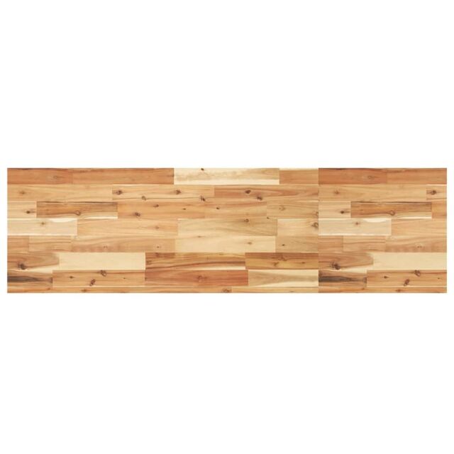 Berkfield Home Bathroom Vanity Top Oil Finished 160x40x4 cm Solid Wood Acacia in Brown - Size: 160 x 40 x 4 cm - image 1