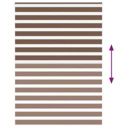 Berkfield Home Elegant Zebra Blind Brown 165x200 cm Fabric Width 160.9 cm Polyester - thumbnail 5