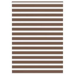 Berkfield Home Elegant Zebra Blind Brown 165x200 cm Fabric Width 160.9 cm Polyester - thumbnail 2