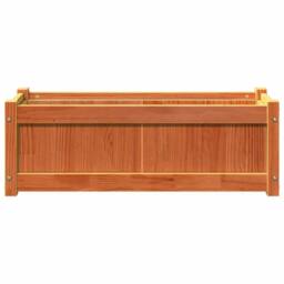 Berkfield Home Beautiful Garden Planter Wax Brown 90x31x31 cm Solid Wood Pine - Size: 90 x 31 x 31 cm - thumbnail 5
